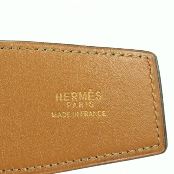 Hermès 42MM Burgundy x Gold H Logo Belt 85h39s main image 7